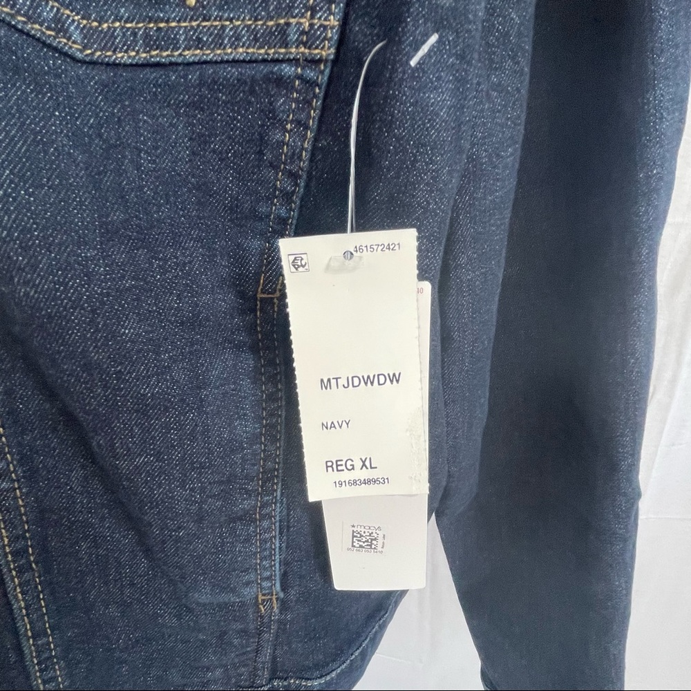 Wrangler Men's Unlined Denim Jacket Brand New XLarge Navy - Picture 6 of 6